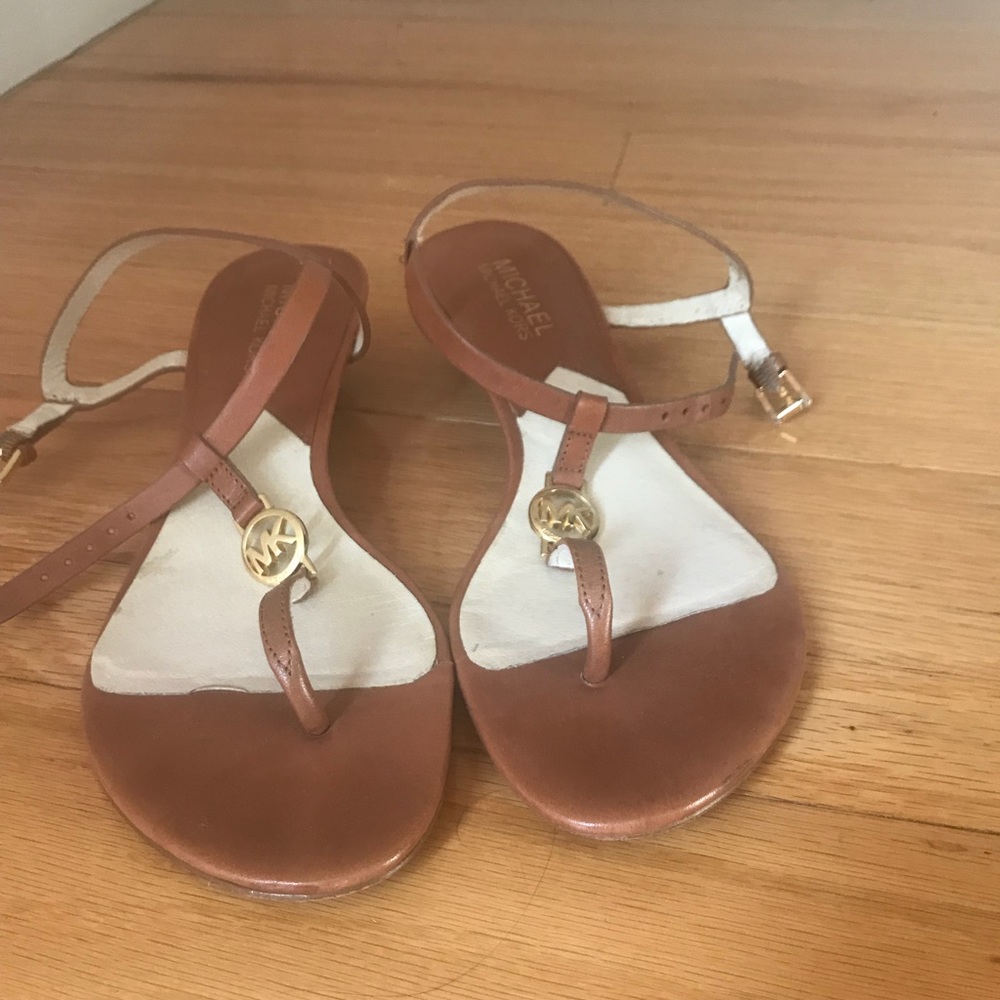 Michael Kors low wedge sandals. Like New!